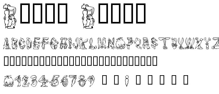 Bizzy Bunny font