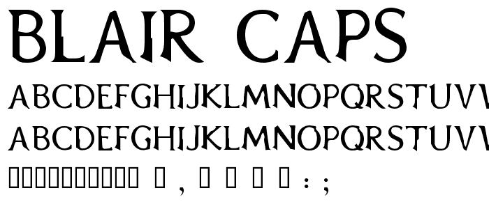 Blair Caps font