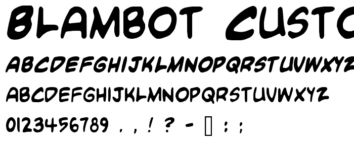 Blambot Custom font