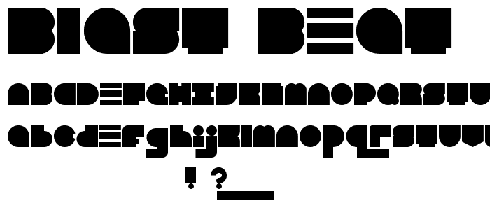 Blast Beat font