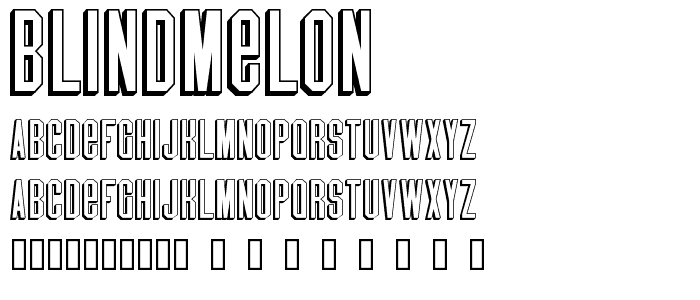 BlindMelon font