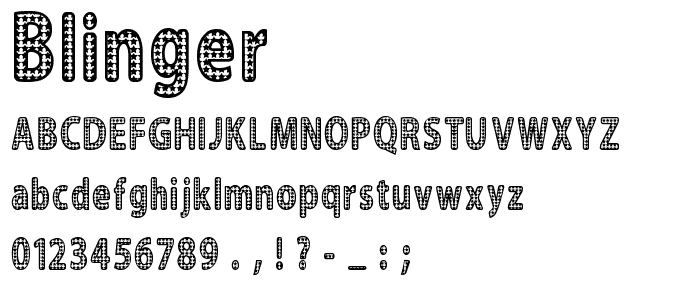 Blinger font