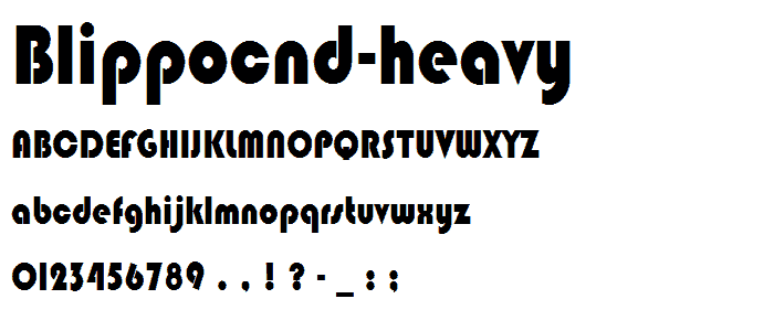 BlippoCnd-Heavy font