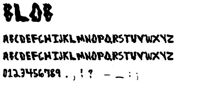 Blob font