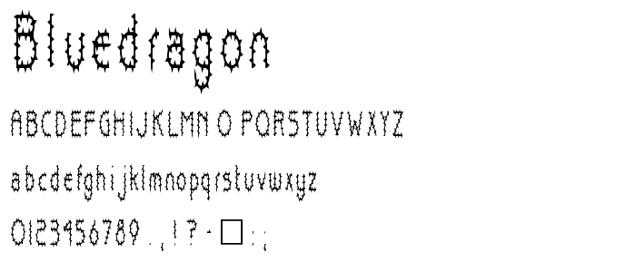 BlueDragon font