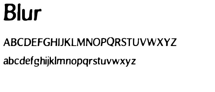 Blur font