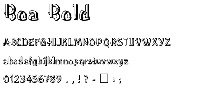 Boa Bold font