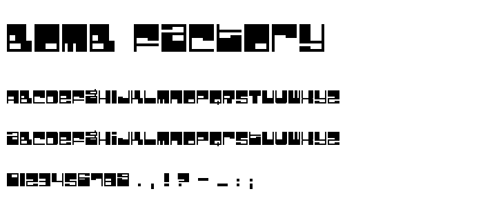 Bomb Factory font