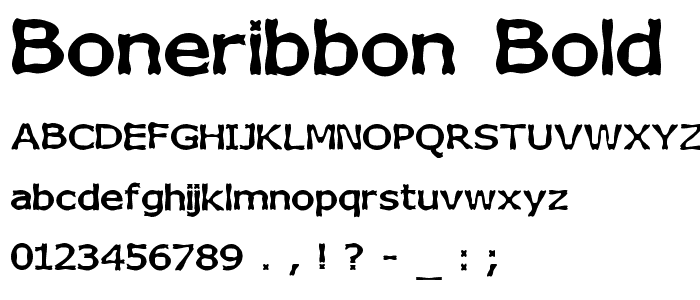 Boneribbon Bold font