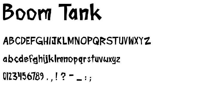 Boom Tank font