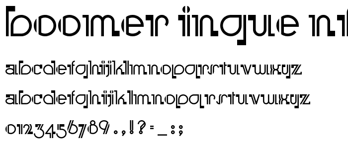 Boomer Ingue NF font