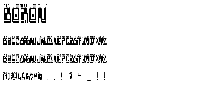 Boron font