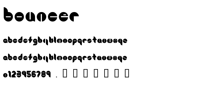 Bouncer font