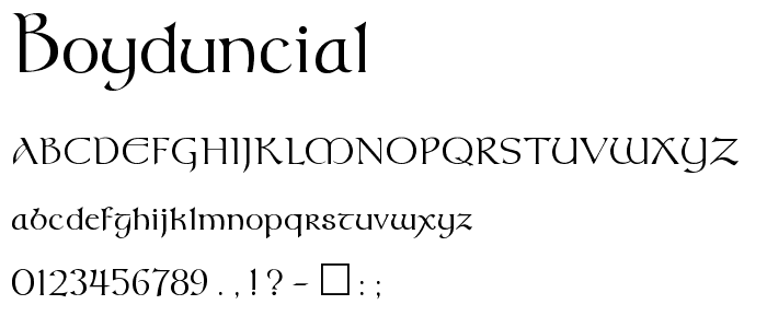 BoydUncial font