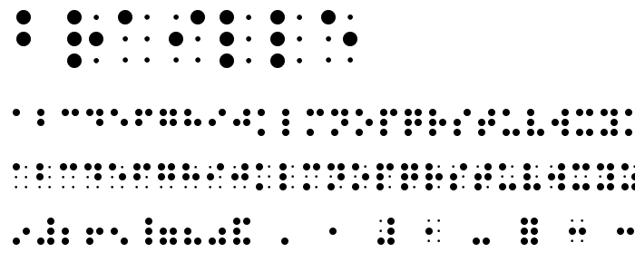 Braille font