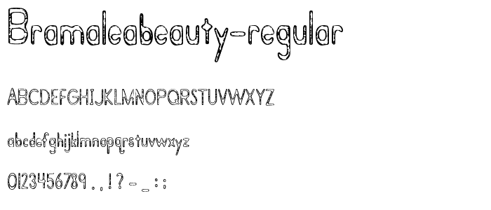 BramaleaBeauty-Regular font