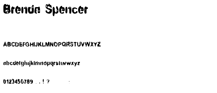 Brenda Spencer font