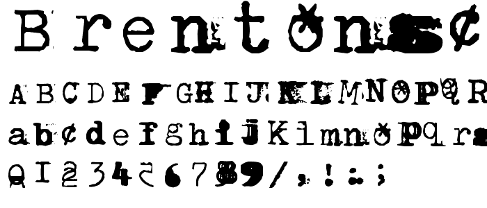 BrentonscrawlType font