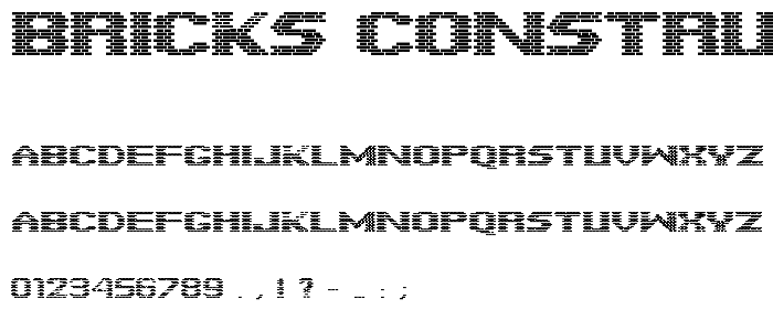 Bricks Constructions font