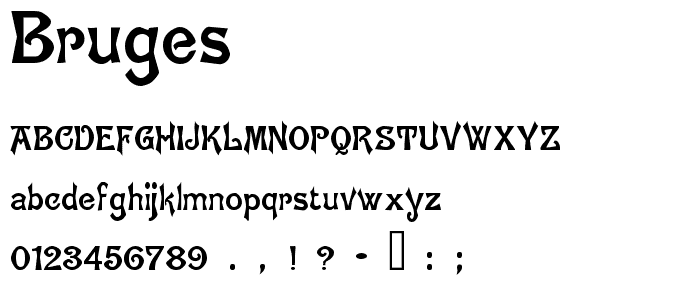 Bruges font