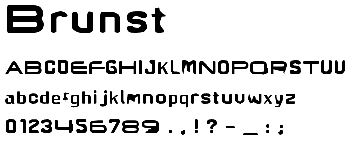 Brunst font