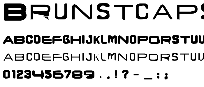 BrunstCaps font