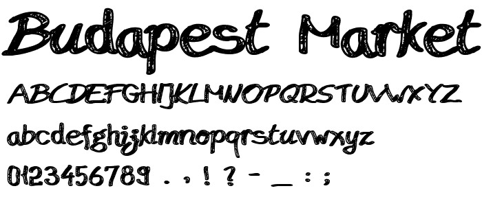 Budapest Market HD font