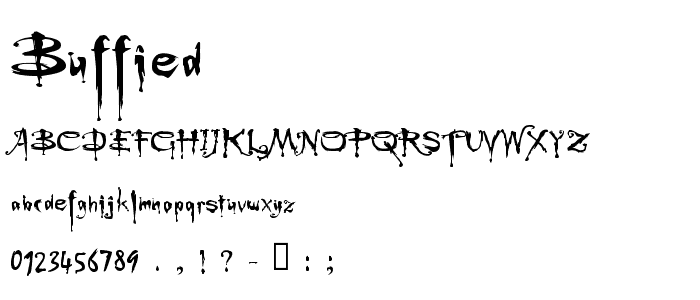 Buffied font