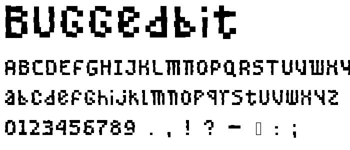 BuggedBit font