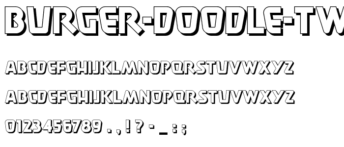 Burger Doodle Two NF font