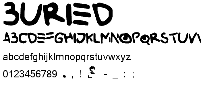 Buried font