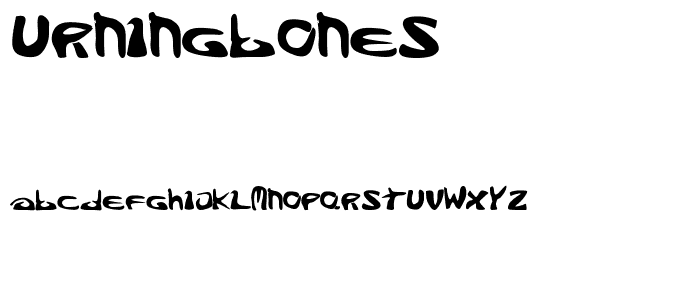 BurningBones font