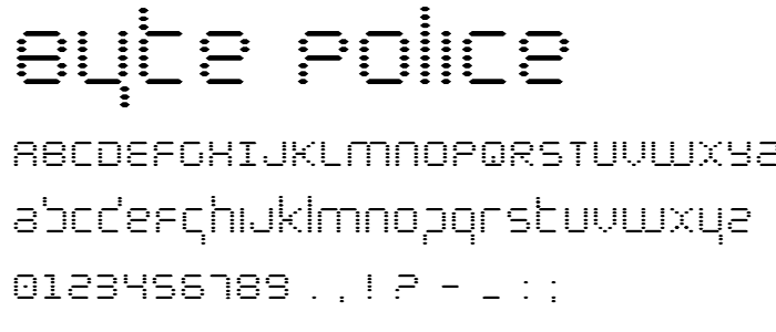 Byte Police font