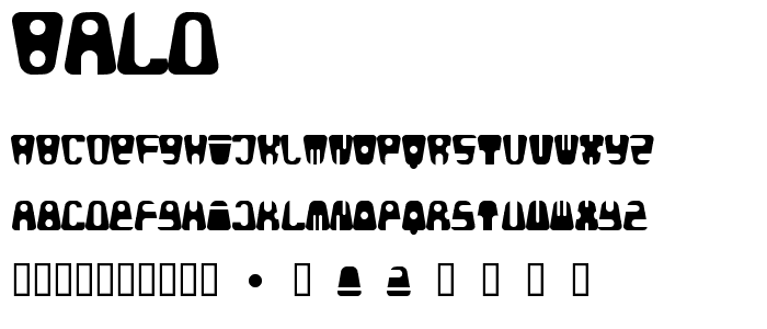 bald font