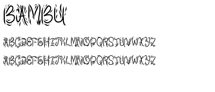 bambu font