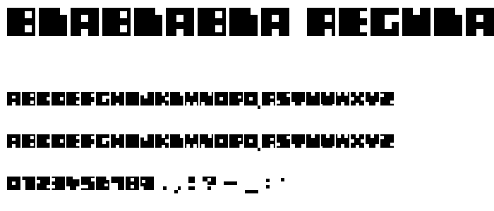 blablabla Regular font