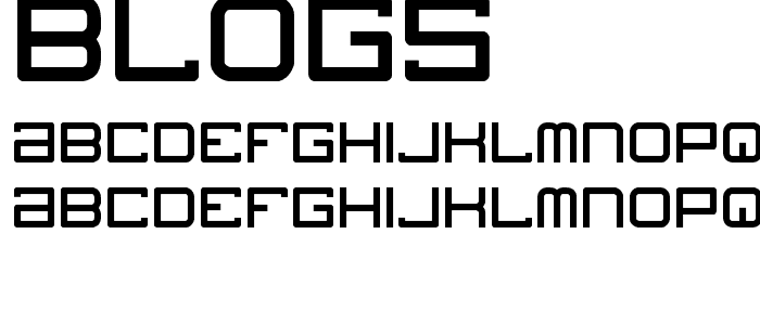 blogs font