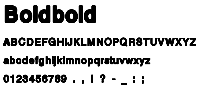 boldbold font