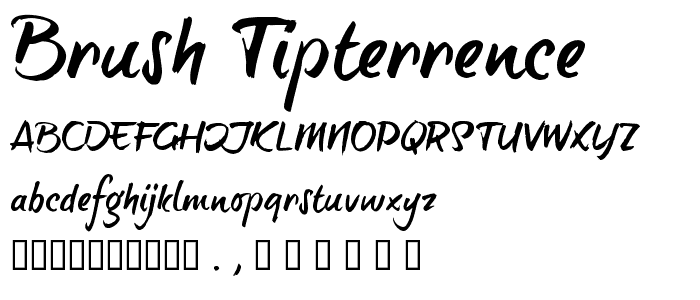 brush-tipTerrence font