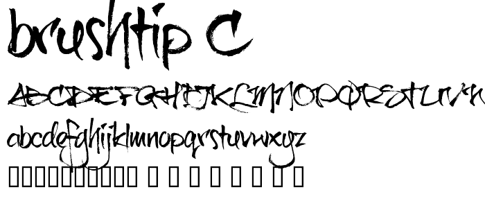 brushtip-C font