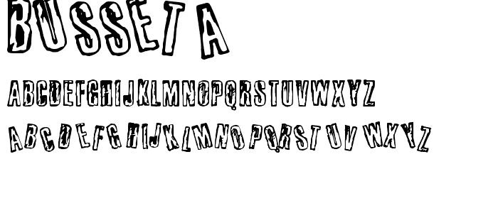 busseta font