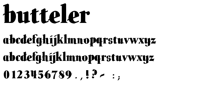 butteler font