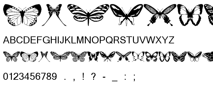 butterflips font