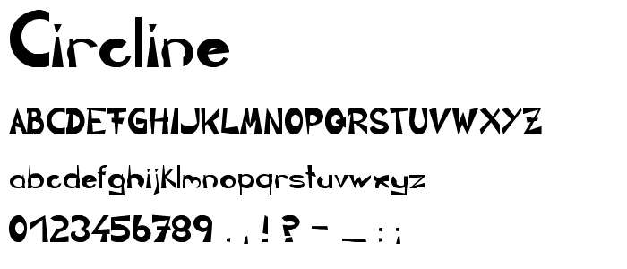 CIRCLINE font