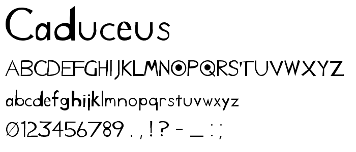 Caduceus font