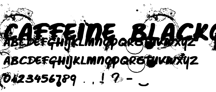 Caffeine Blackout font