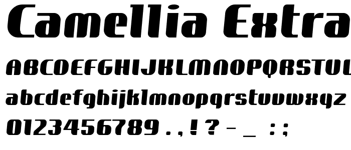 Camellia ExtraBold font