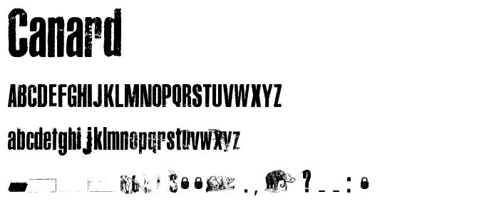 Canard font