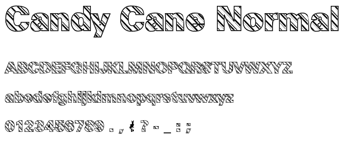 Candy Cane Normal font