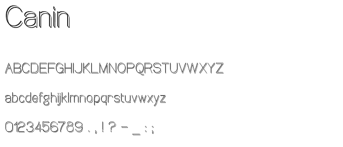 Canin font